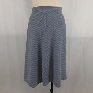 Vintage Wrangler Gray‎ A-Line Pinstripe Skirt, 11